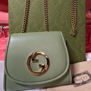 Gucci Blondie Mini Shoulder Bag in Pistachio Green (NWOT &  Box)
